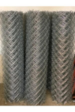 Galvanizli Çit Teli - Helezonlu Bahçe Çiti İçin 7x7 cm Gözlü 2,5 mm Tel Örgü 120x2000 cm